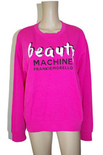 FRANKIE MORELLO tg XL FUXIA DONNA MAGLIONE FELPA GIROCOLLO SPORT VIAGGIO NUOVO