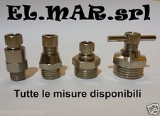 Rubinetto di scarico M 1/8" 1/4" 3/8" 1/2" aria compressa compressore  