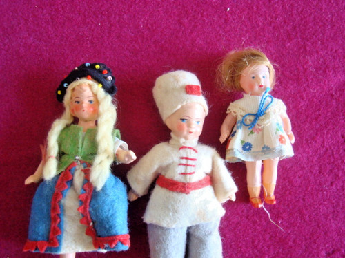 Lotto tre piccole bambole - ,