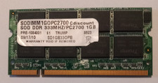 RAM DDR1 1 Gb - DDR PC2700S CL 2.5 333 MHz Trump
