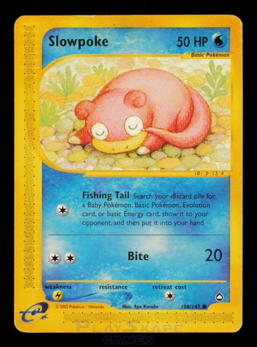Pokemon card slowpoke - pokemon,