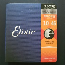 Corde per chitarra elettrica Elixir Nanoweb Light 12052 10/46