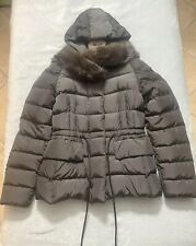 Piumino Moncler Da Donna Taglia S Con Collo In Vera Pelliccia