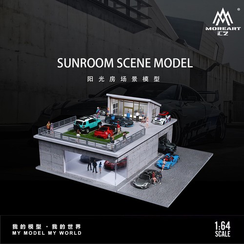 Diorama modello garage - 1/64,