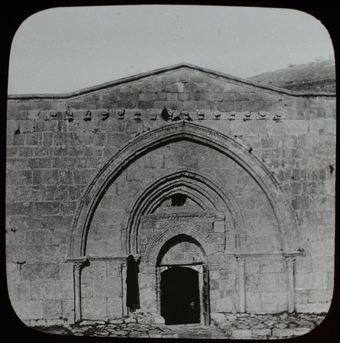 Magic lantern slide tomb - lantern,