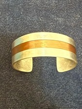 Bracciale Brandimarte Continentale in argento 800 Rame 7-1/8 Vintage 