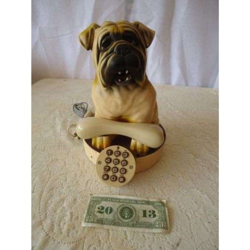 Telefono fisso vintage cane