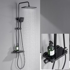 Colonna doccia regolabile , colore nero