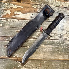 Coltello da combattimento Camillus USA originale seconda guerra mondiale con fodero