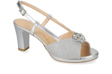 SCARPE SANDALO CERIMONIA TACCO