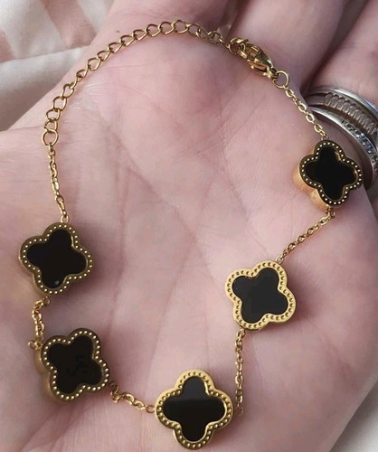 Bracciale quadrifoglio 18kgp