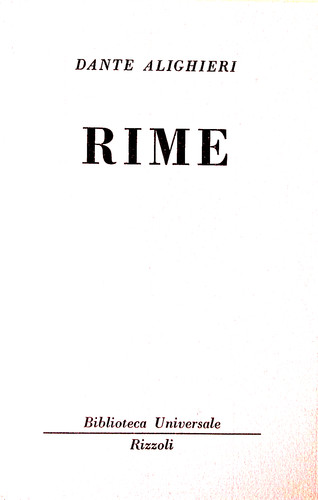 Dante alighieri rime - dante,