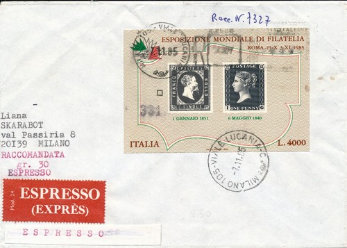 Italia 1985 raccomandata - italia, 30