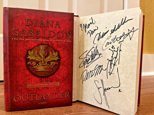 Outlander signed sam - sam, heughan