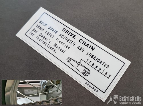 Adesivo drive chain tensione - 1,