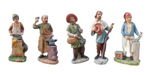 Casa presepe statua - presepe,