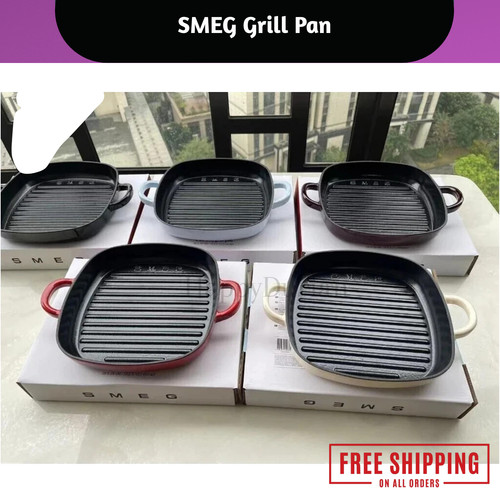 Smeg padella grill ghisa - padella,