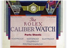 ROLEX  CALIBER  PARTS SHEETS