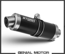 Scarico Storm by Mivv Gp Nero acciaio inox per Yamaha Fzs 1000 Fazer 2001 > 2005