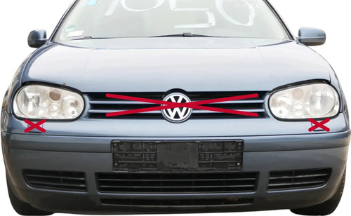 Paraurti anteriore golf 4 - anteriore, vw