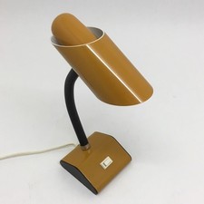 ‘60s FLEXO LAMPADA DA TAVOLO OCHRE BROW VINTAGE MADE IN FRANCE OTTIMA OK LAMP
