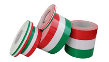 Fascia adesiva tricolore bandiera Italia in 5 misure a scelta