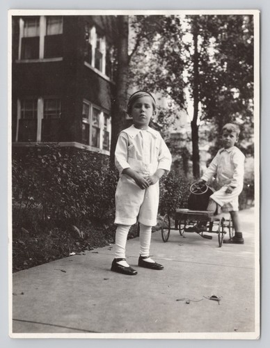 Foto antica c1920 ragazzini