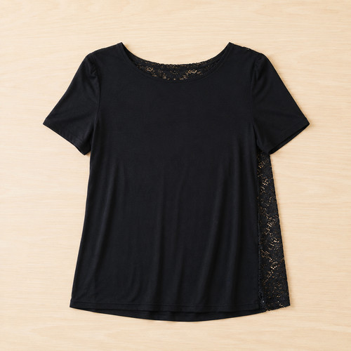 Tezenis shirt nera con retro - t-shirt,