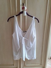 TOP CANOTTA NODO ZARA BIANCO