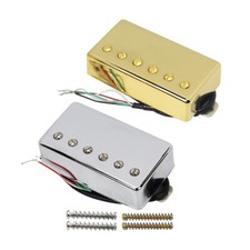 FLEOR Alnico 5 Humbucker Pickup SG LP Collo Chitarra/Pickup Ponte Cromato/Oro