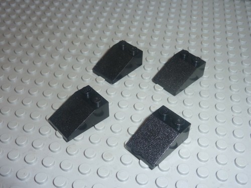 Lego black slope brick - 4,