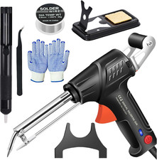 Saldatrice con 6 pezzi, saldatrice laser riscaldata esternamente, pistola per sa