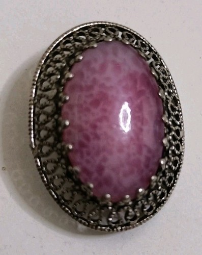 Antica spilla ovale - , vintage