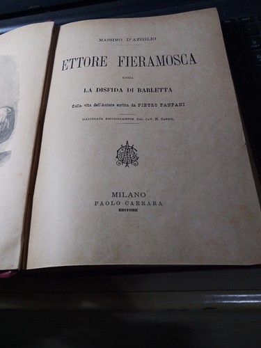 Libro massimo azeglio - azeglio, ettore