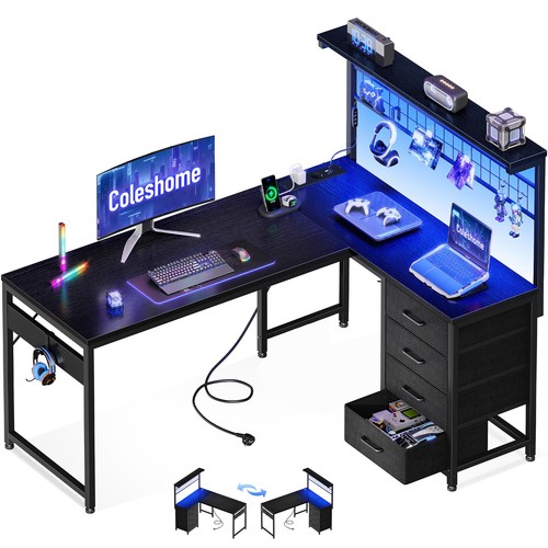 Scrivania gaming angolare con - scrivania,