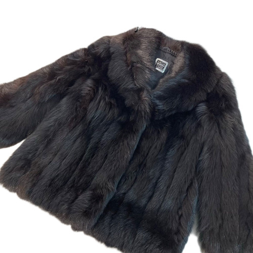 Saga fox fur - black, brown