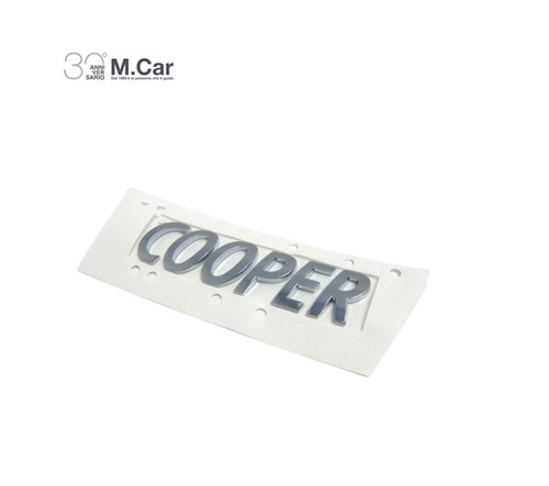 Scritta cooper argento - cooper,