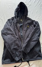Lyle & Scott~ Giacca con cappuccio e zip da uomo, blu navy 