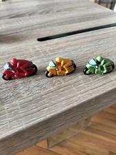 3 Sorpresine Kinder Anni 80 Serie Moto da Corsa con Molla