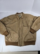 Giacca Marlboro vintage uomo XL Adventure Team marrone pelle scamosciata bomber anni 90