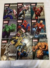 RARO set 10 fumetti HTF Marvel Super Heroes SPAGNOLO copertina rigida - Spiderman ecc