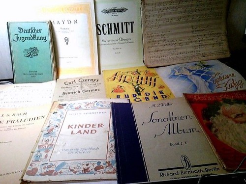 Konvolut div notenhefte - konvolut:, 12