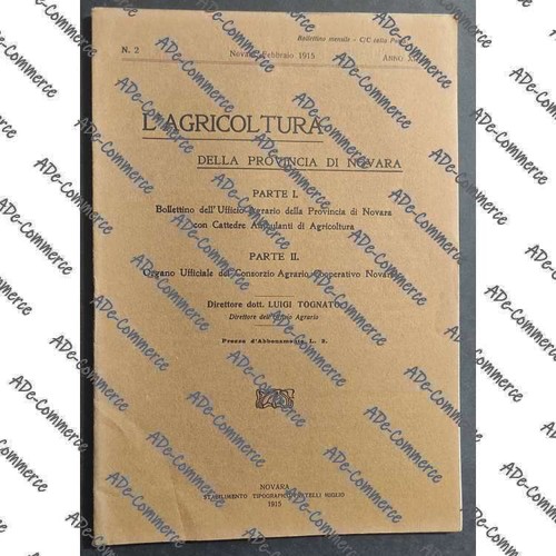 Bollettino agricoltura della - bollettino,