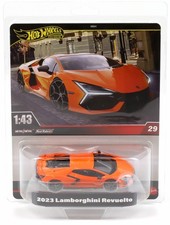 1:43 Hot Wheels Premium 2025 Real Riders JCN68 Lamborghini Revuelto 2023 arancione