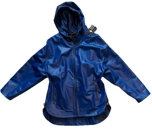 Giacca donna blu - , pelle
