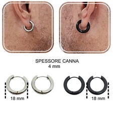 Orecchini da uomo a cerchio in