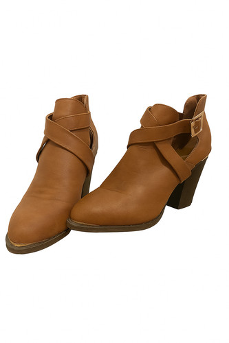 Stivaletti con taglio tally - con,