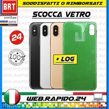VETRO BACK COVER SCOCCA POSTERIORE VETRO APPLE IPHONE XS MAX BIG HOLE+BIADESIVO!
