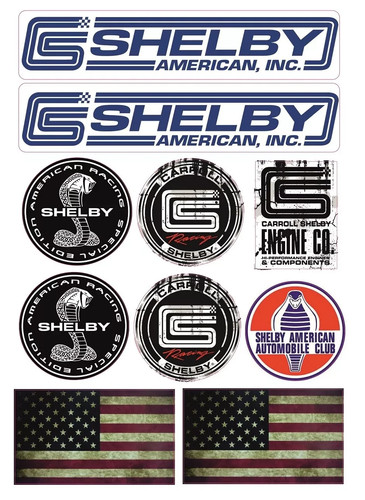 Set adesivi shelby usa - set,