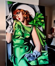 Tamara de Lempicka: Ragazza In Verde, Olio Su Tela
